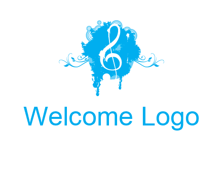music note inside ink bot with vines logo