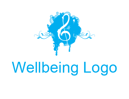 music note inside ink bot with vines logo