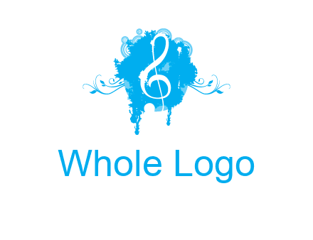 music note inside ink bot with vines logo