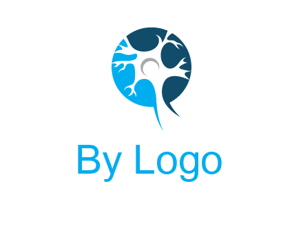 nerve cell and synapse logo