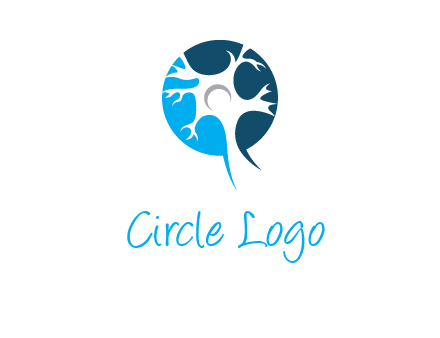 nerve cell and synapse logo