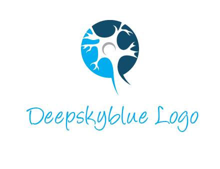 nerve cell and synapse logo
