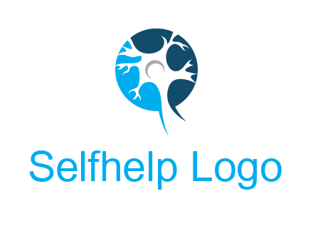 nerve cell and synapse logo