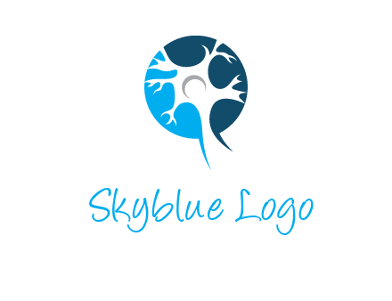 nerve cell and synapse logo