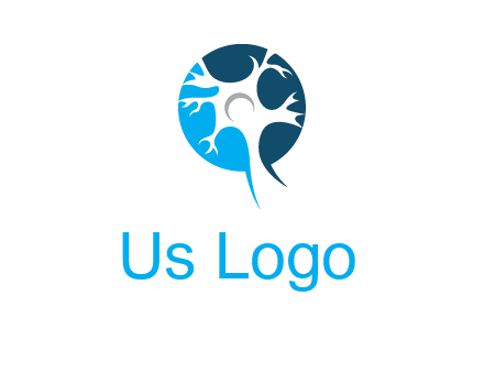 nerve cell and synapse logo