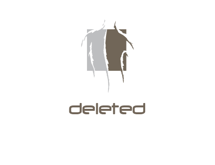 abstract body inside square logo