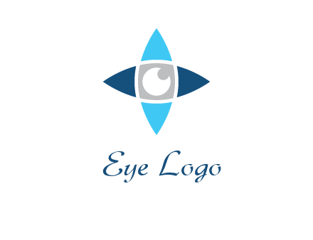eye inside the star logo
