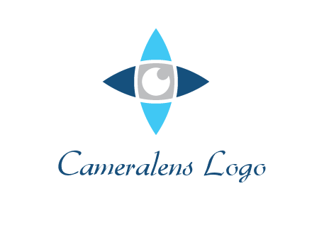 eye inside the star logo