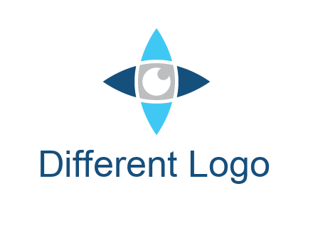 eye inside the star logo