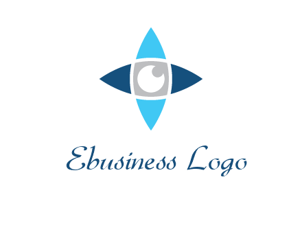 eye inside the star logo