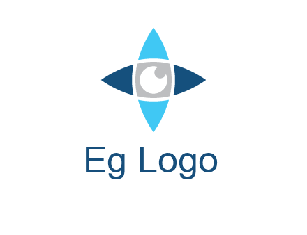 eye inside the star logo