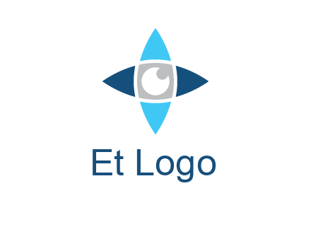 eye inside the star logo
