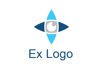 eye inside the star logo
