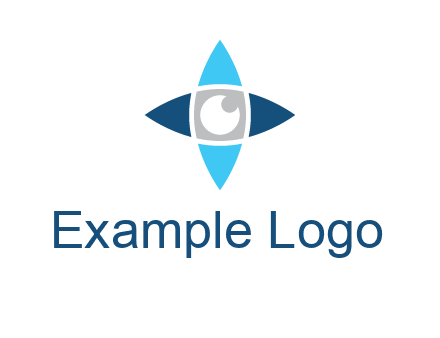 eye inside the star logo