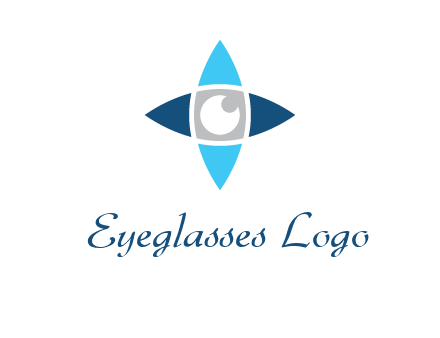 eye inside the star logo