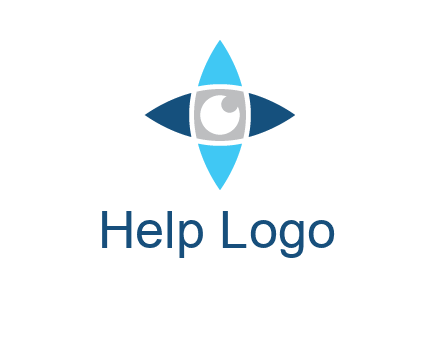 eye inside the star logo