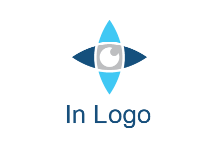 eye inside the star logo