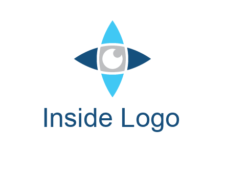 eye inside the star logo