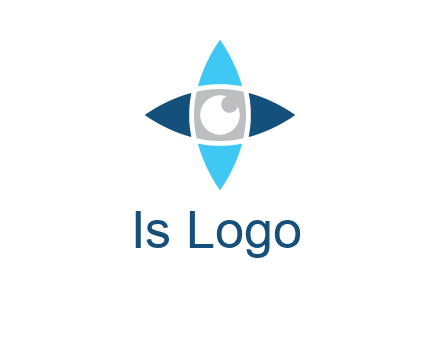 eye inside the star logo