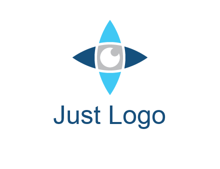 eye inside the star logo