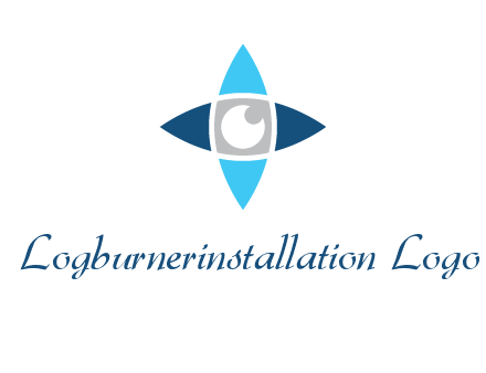 eye inside the star logo