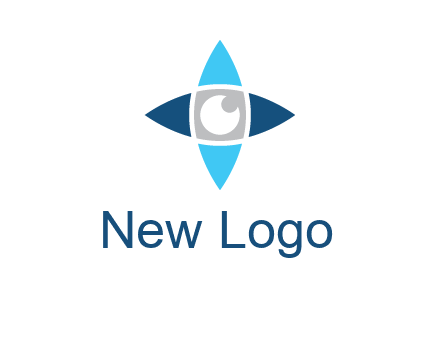 eye inside the star logo