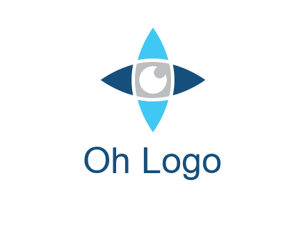 eye inside the star logo
