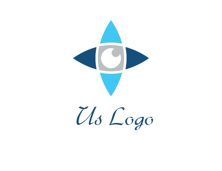 eye inside the star logo