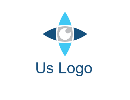eye inside the star logo