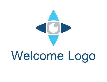 eye inside the star logo