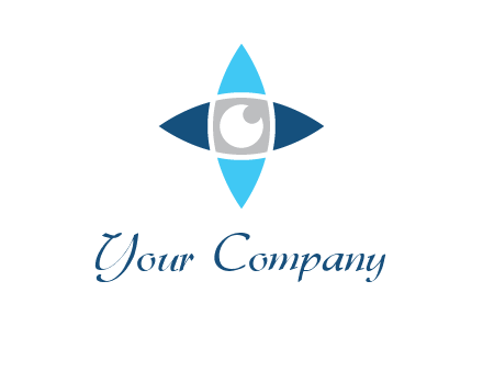 eye inside the star logo