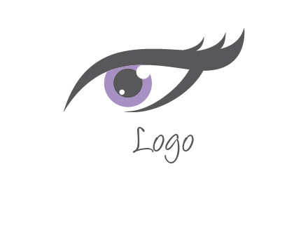 abstract shinning eye logo