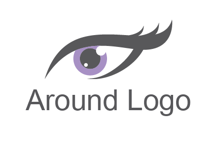 abstract shinning eye logo