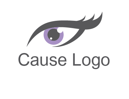 abstract shinning eye logo