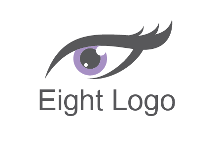 abstract shinning eye logo
