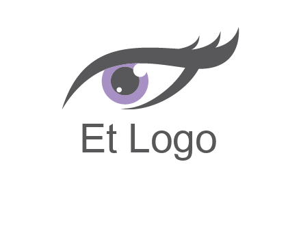 abstract shinning eye logo