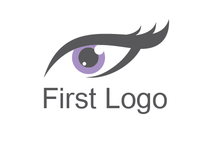 abstract shinning eye logo