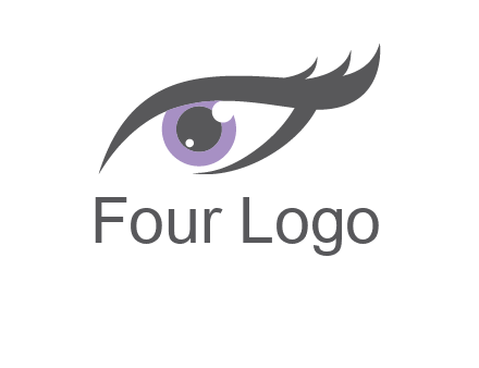 abstract shinning eye logo