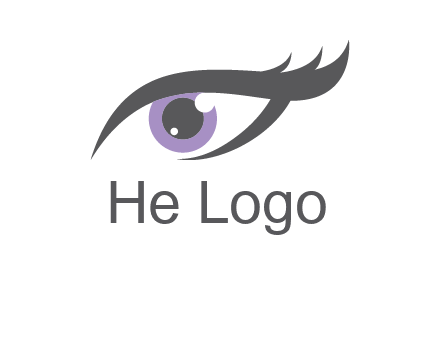abstract shinning eye logo