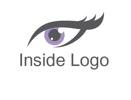 abstract shinning eye logo