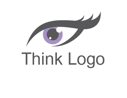 abstract shinning eye logo