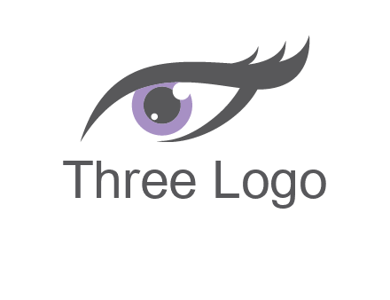 abstract shinning eye logo