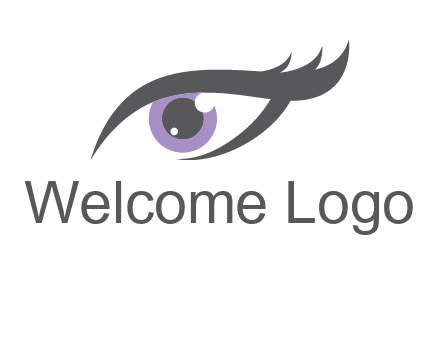 abstract shinning eye logo
