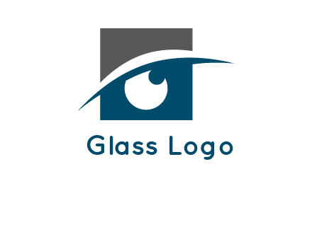 eye inside the square logo
