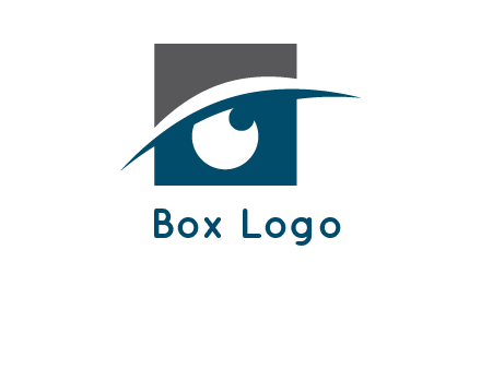 eye inside the square logo