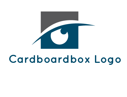 eye inside the square logo