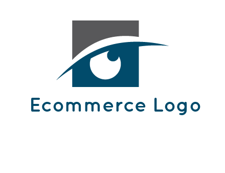 eye inside the square logo