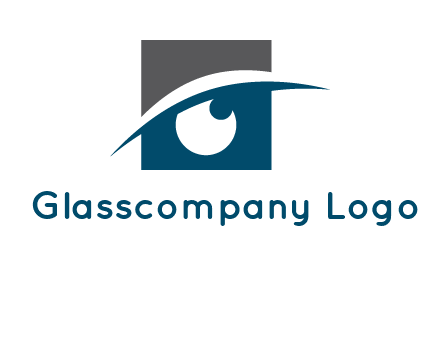 eye inside the square logo