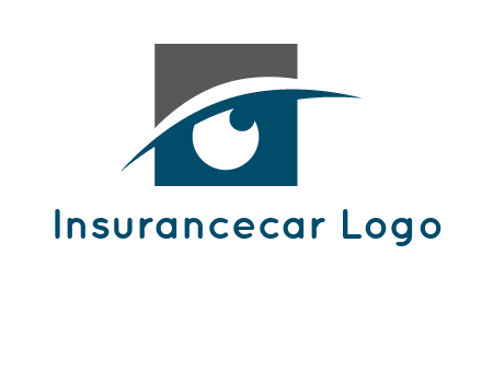 eye inside the square logo