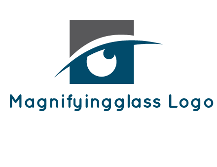 eye inside the square logo